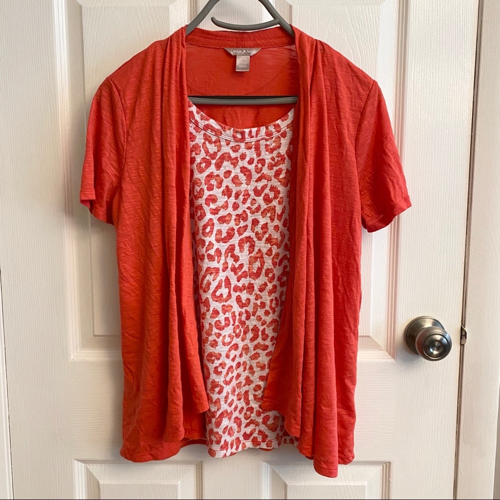 2/$15 or 3/$20- White Stag attached cardigan/tank